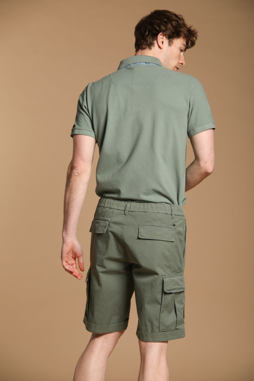 Cargo M74 bermuda cargo uomo in twill di cotone pima relaxed fit