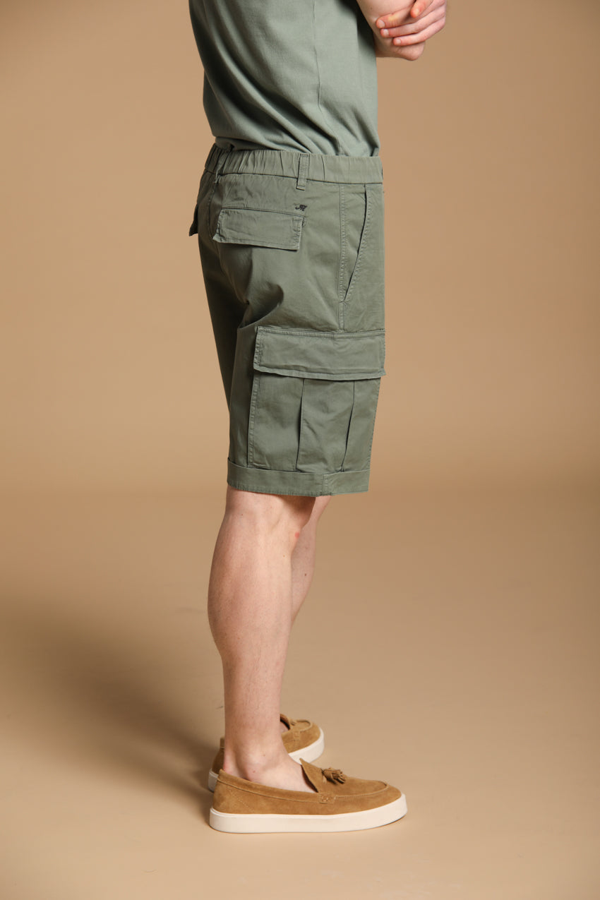 Cargo M74 bermuda cargo uomo in twill di cotone pima relaxed fit