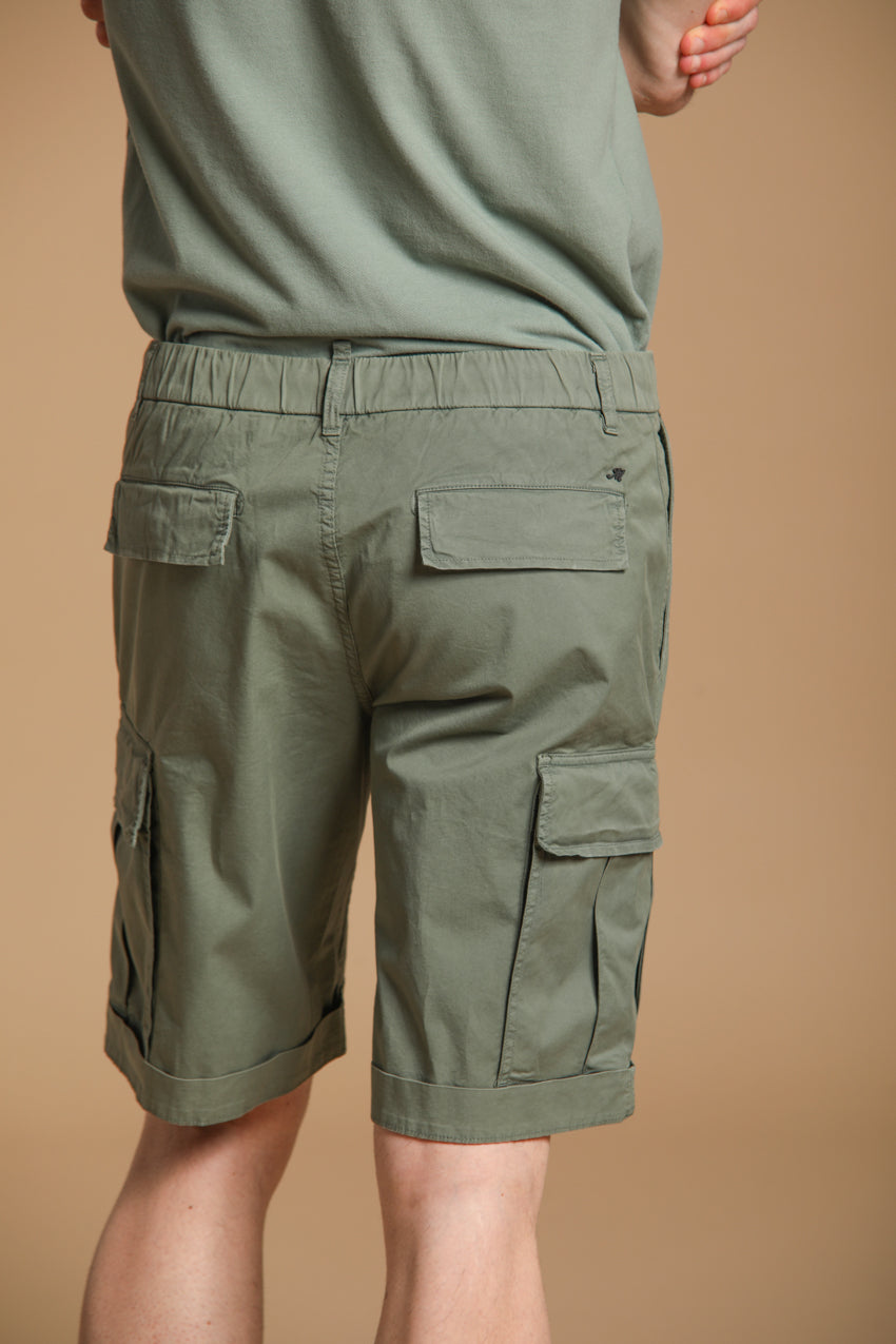Cargo M74 bermuda cargo uomo in twill di cotone pima relaxed fit