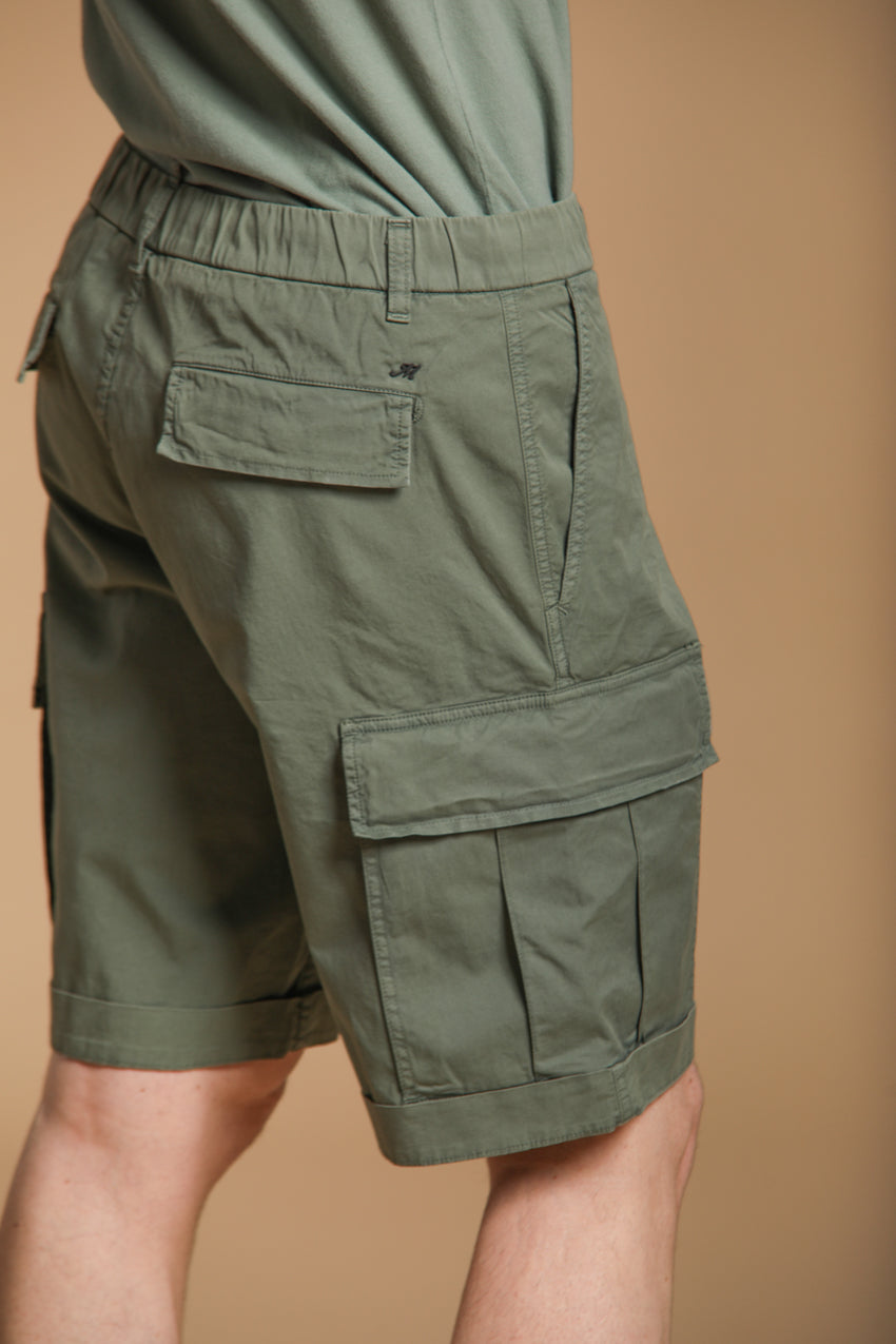Cargo M74 bermuda cargo uomo in twill di cotone pima relaxed fit