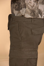 Cargo M74 bermuda cargo hombre en sarga de algodón pima relaxed fit 