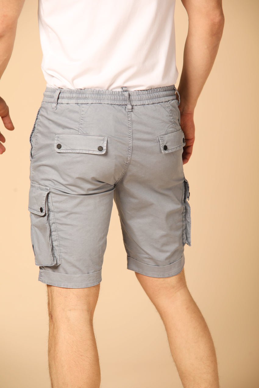 Bild 5 von Herren Cargo-Bermudas, Modell Chile Athleisure, in Azurblau, Carrot Fit von Mason's