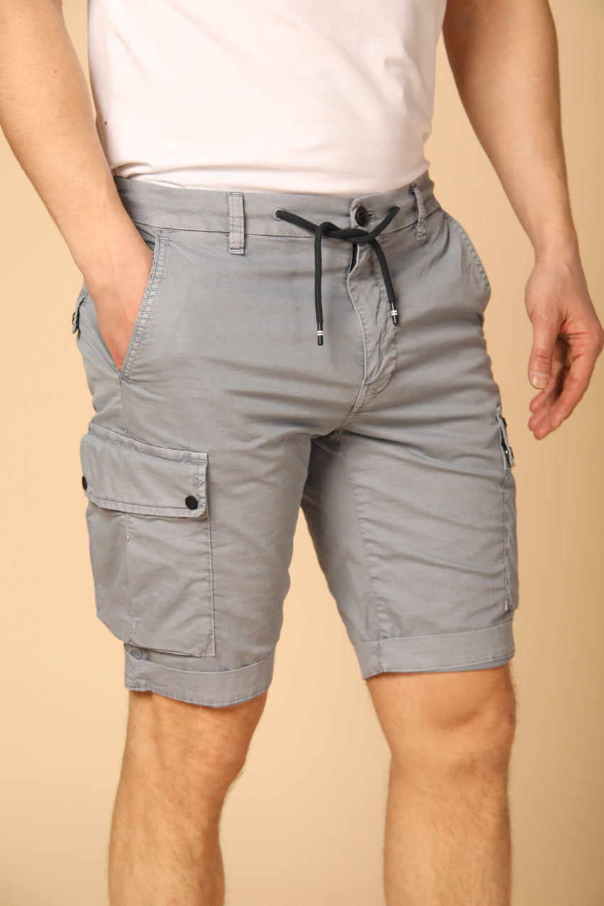 Bild 2 von Herren Cargo-Bermudas, Modell Chile Athleisure, in Azurblau, Carrot Fit von Mason's