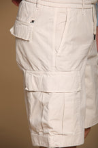 Cargo M74 men's cargo bermuda in oxford cotton canvas relaxed fit