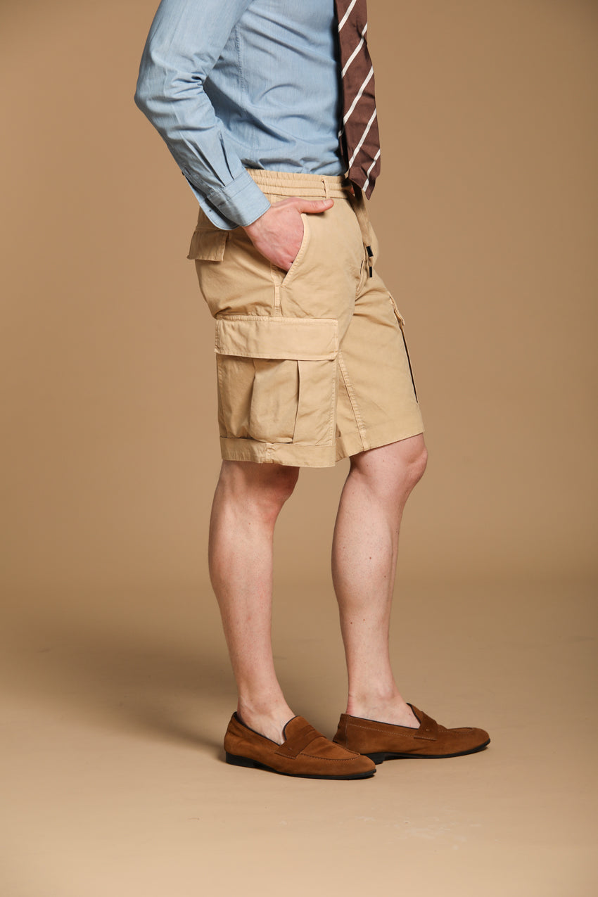 Cargo M74 Herren-Cargo-Bermuda aus Baumwoll-Canvas-Oxford Relaxed Fit