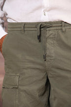 Cargo M74 men's cargo bermuda in oxford cotton canvas relaxed fit