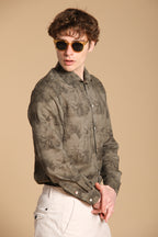 Torino Long-Sleeve Men's Shirt in Modal with English Print