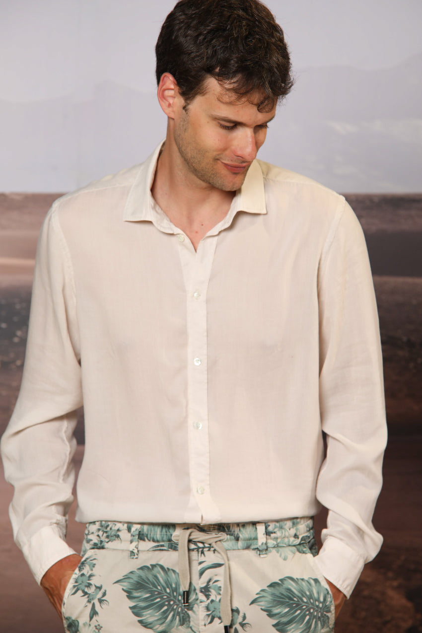 Torino long-sleeve men's shirt in tencel
