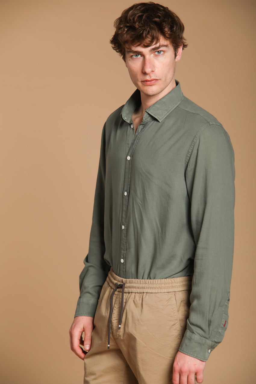 Torino long-sleeve men's shirt in tencel