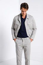 Flyshirt delamere men's overshirt jacket in stretch gabardine