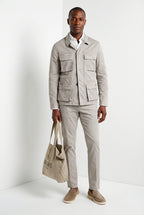 Flyshirt delamere men's overshirt jacket in stretch gabardine