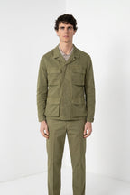 Flyshirt delamere giubbotto overshirt uomo in gabardina stretch