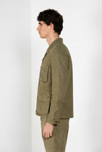 Flyshirt delamere giubbotto overshirt uomo in gabardina stretch