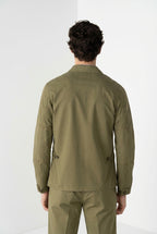 Flyshirt delamere giubbotto overshirt uomo in gabardina stretch