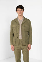 Flyshirt delamere giubbotto overshirt uomo in gabardina stretch