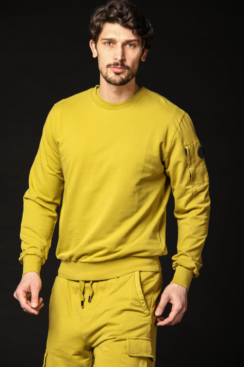 Image 4 de sweat-shirt pour homme modèle Marlon, en vert lime, coupe régulière, de Mason's