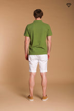 Leopardi polo homme en piqué avec détails sartoriaux ①