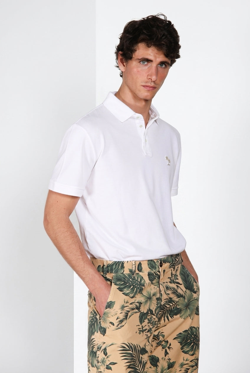 Leopardi men's polo shirt in piquet ①