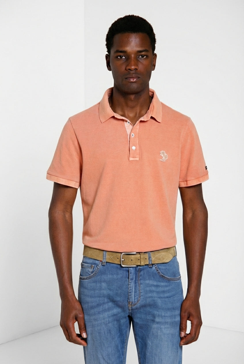 Leopardi delamere polo homme en piquet