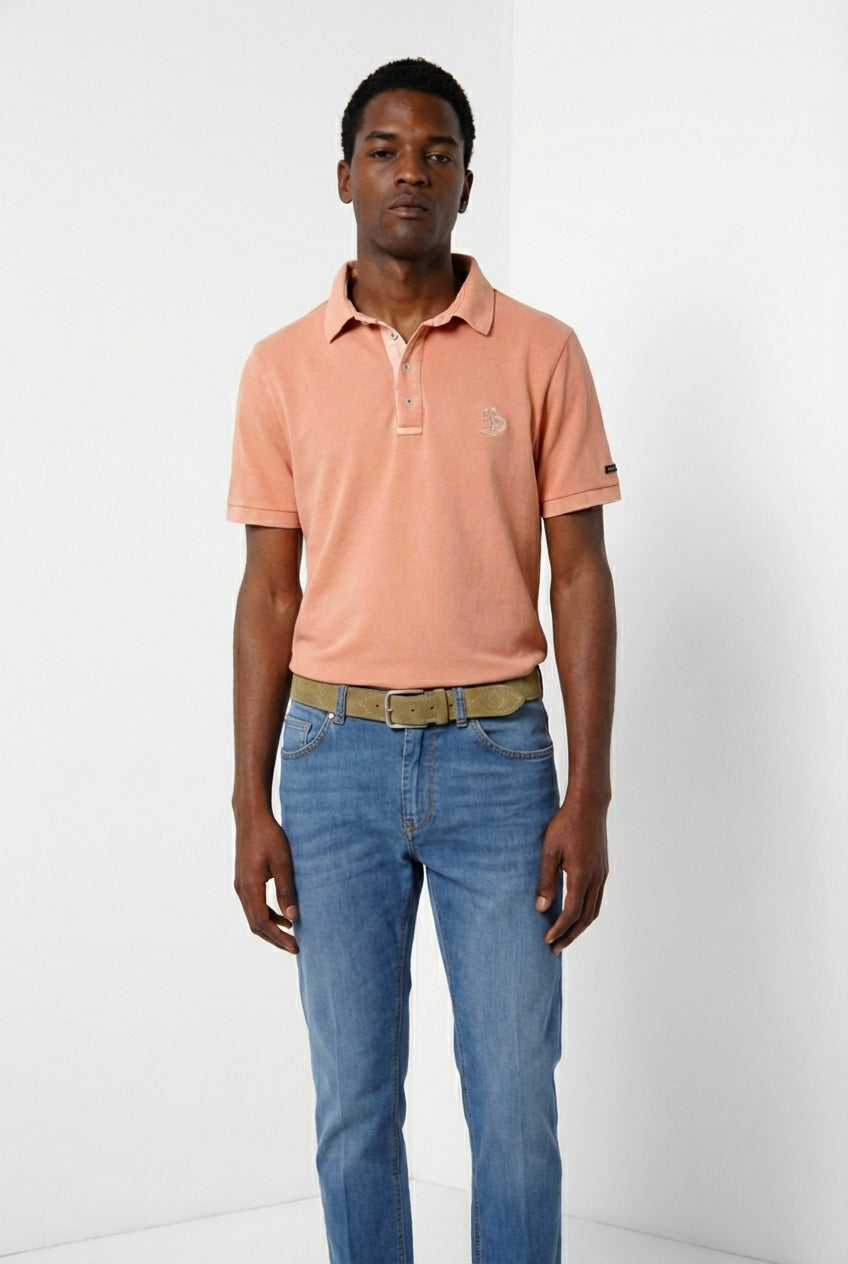 Leopardi delamere polo homme en piquet