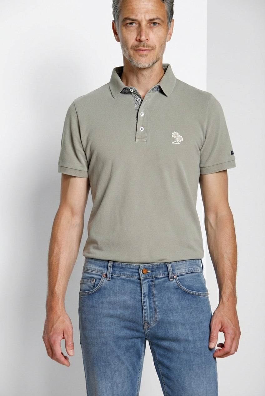Leopardi delamere polo homme en piquet