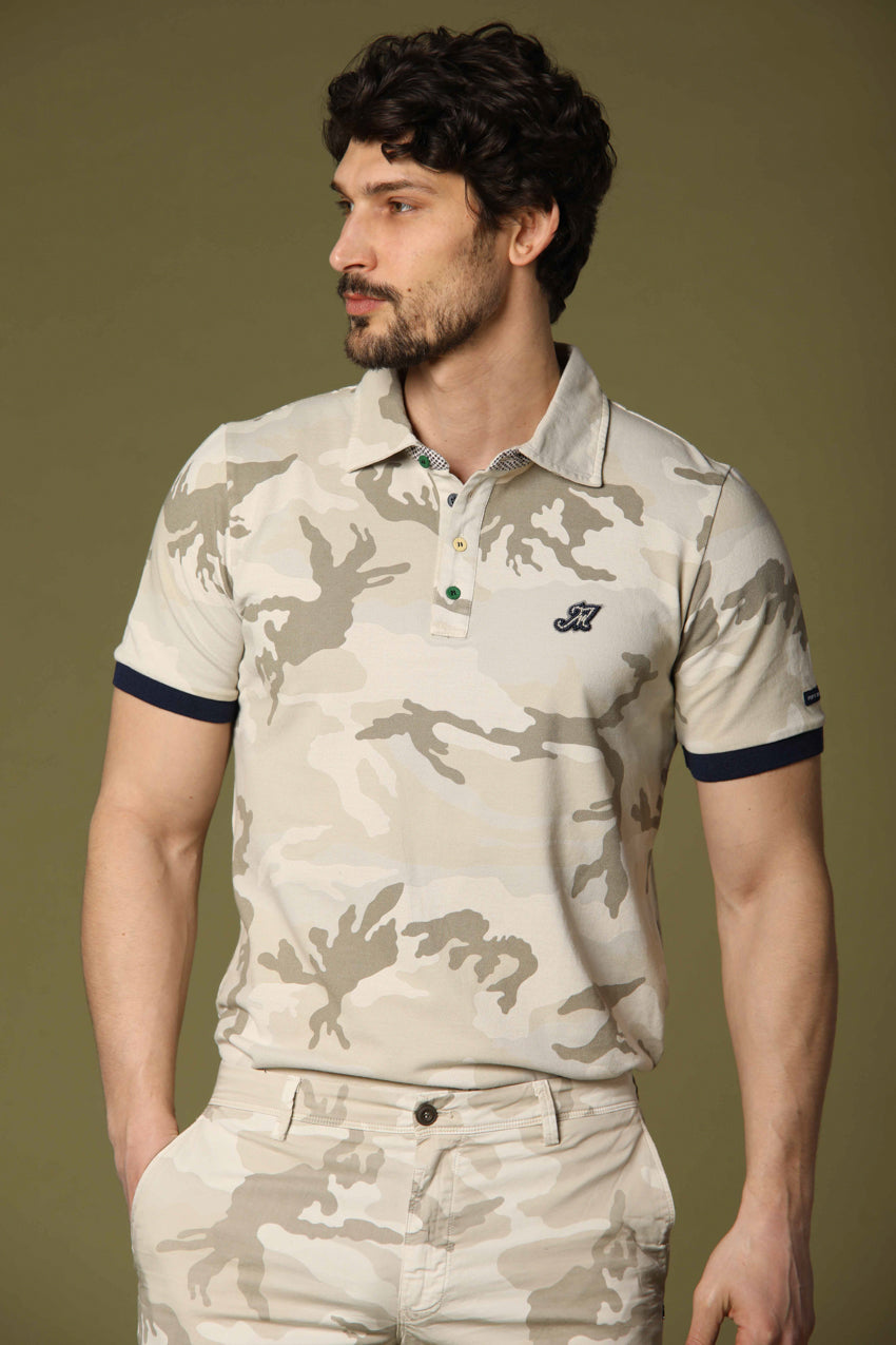 Bild 2 von Mason's Herrenpolo in Beige, regular Passform