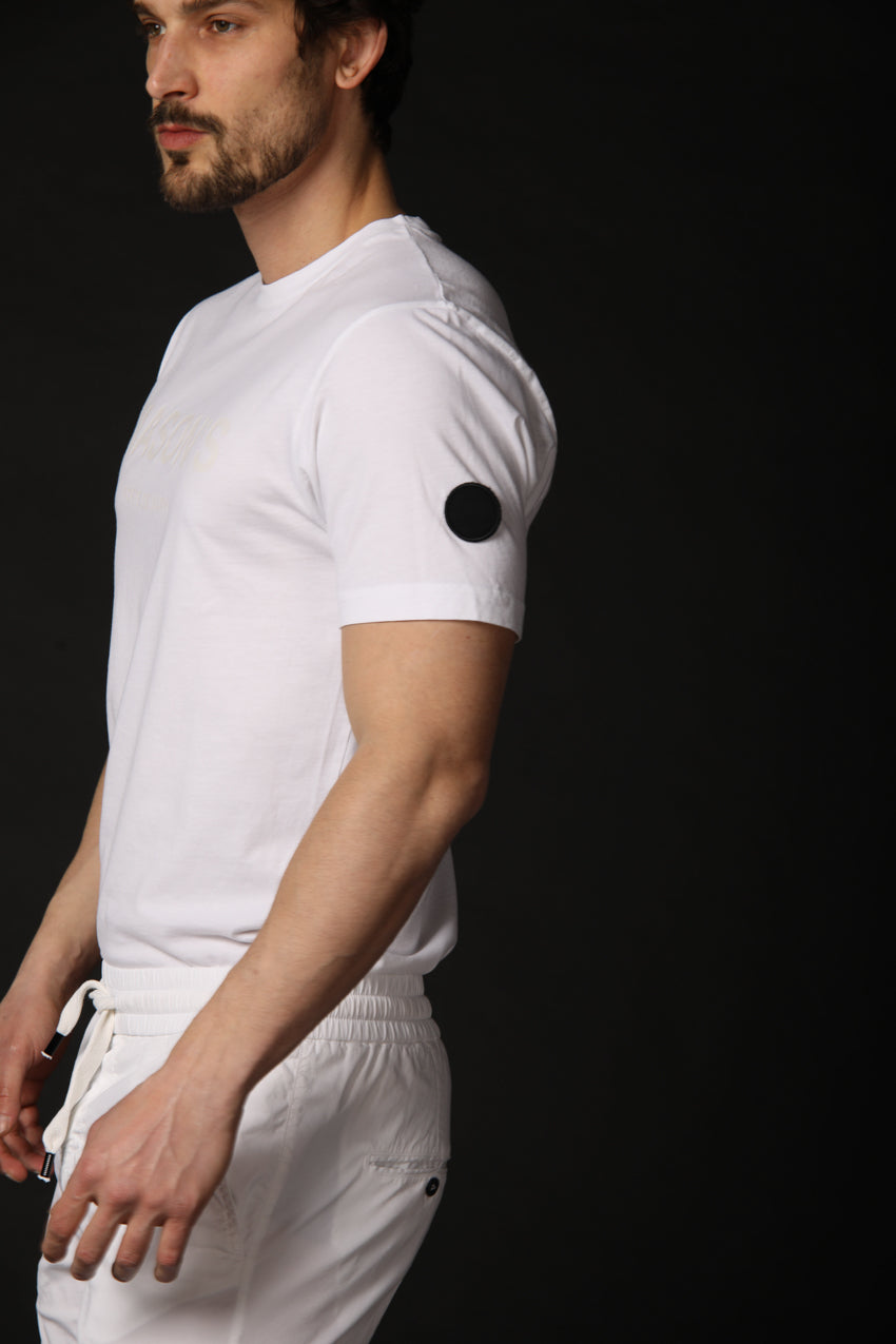 immagine 3 di t-shirt uomo modelo Tom MM in bianco fit regular di Mason's