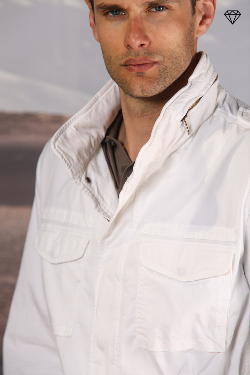 Field Jacket M74 uomo in twill di cotone pima leggero stretch ①