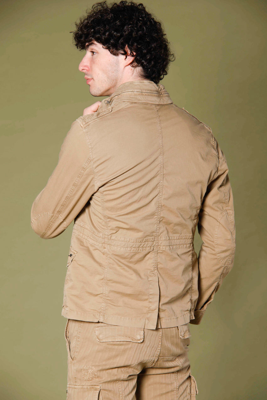 image 4 of men's field jacket model m74 in stretch twill color kaki by mason's