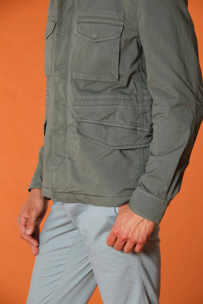 Field Jacket M74 hombre en sarga de algodón pima ligero stretch ①