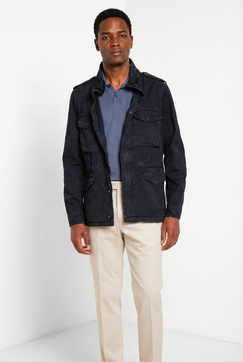 Field Jacket M74 chaqueta hombre en lona oxford ①