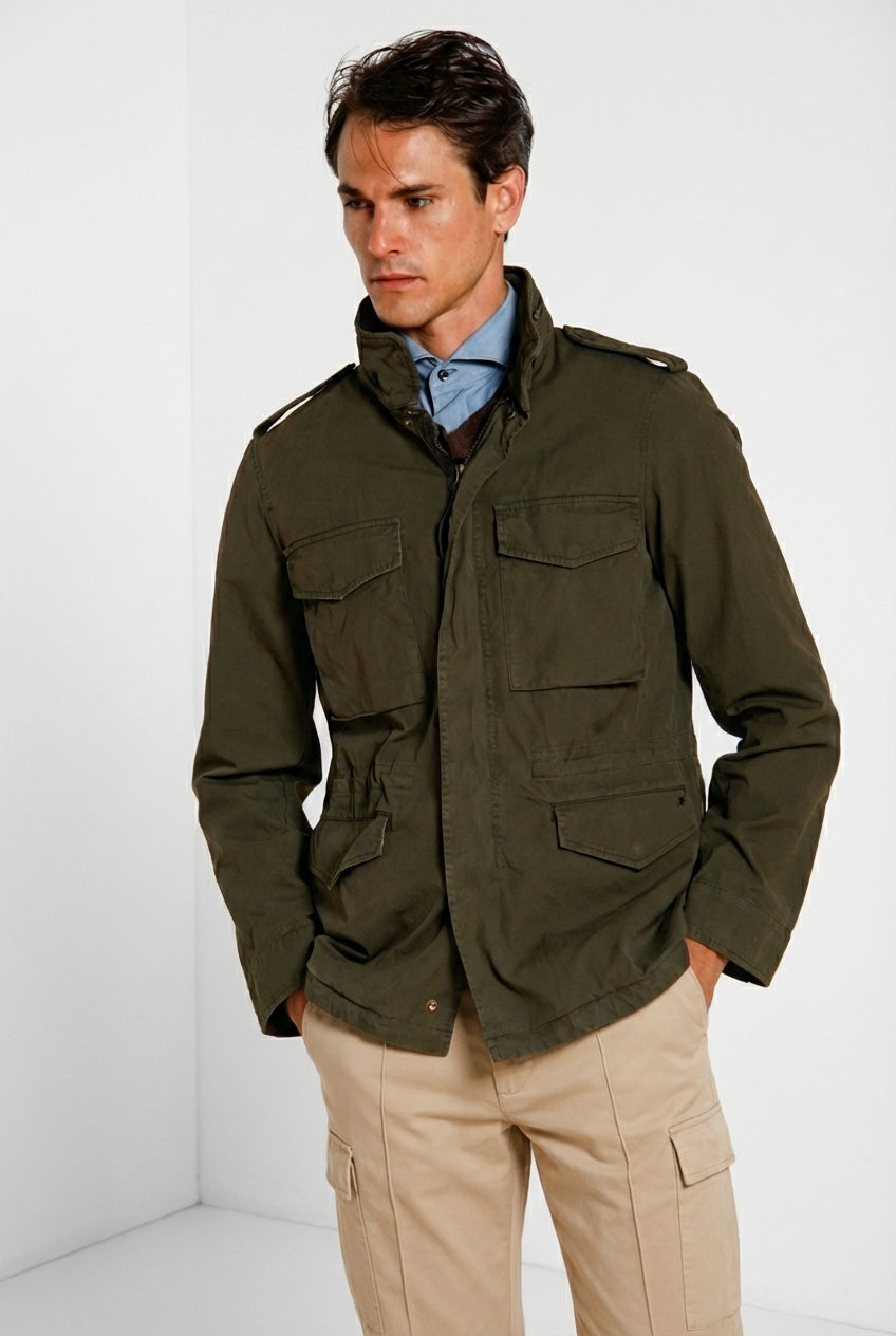 Field Jacket M74 Chaqueta hombre en lona oxford ①
