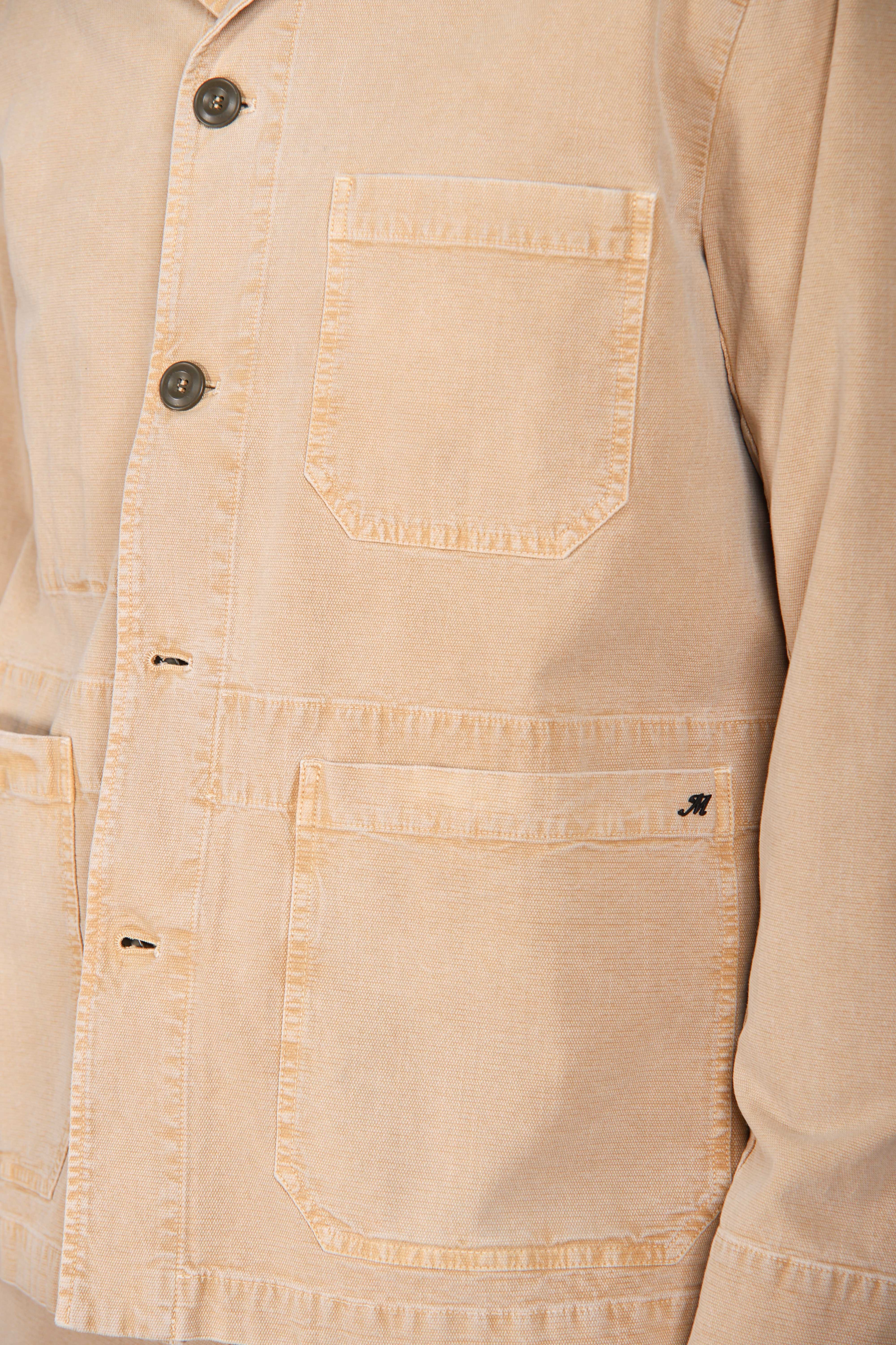 Detroit M74 overshirt uomo in panama fiammata