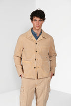 Detroit M74 sobrecamisa hombre en panamá flameado