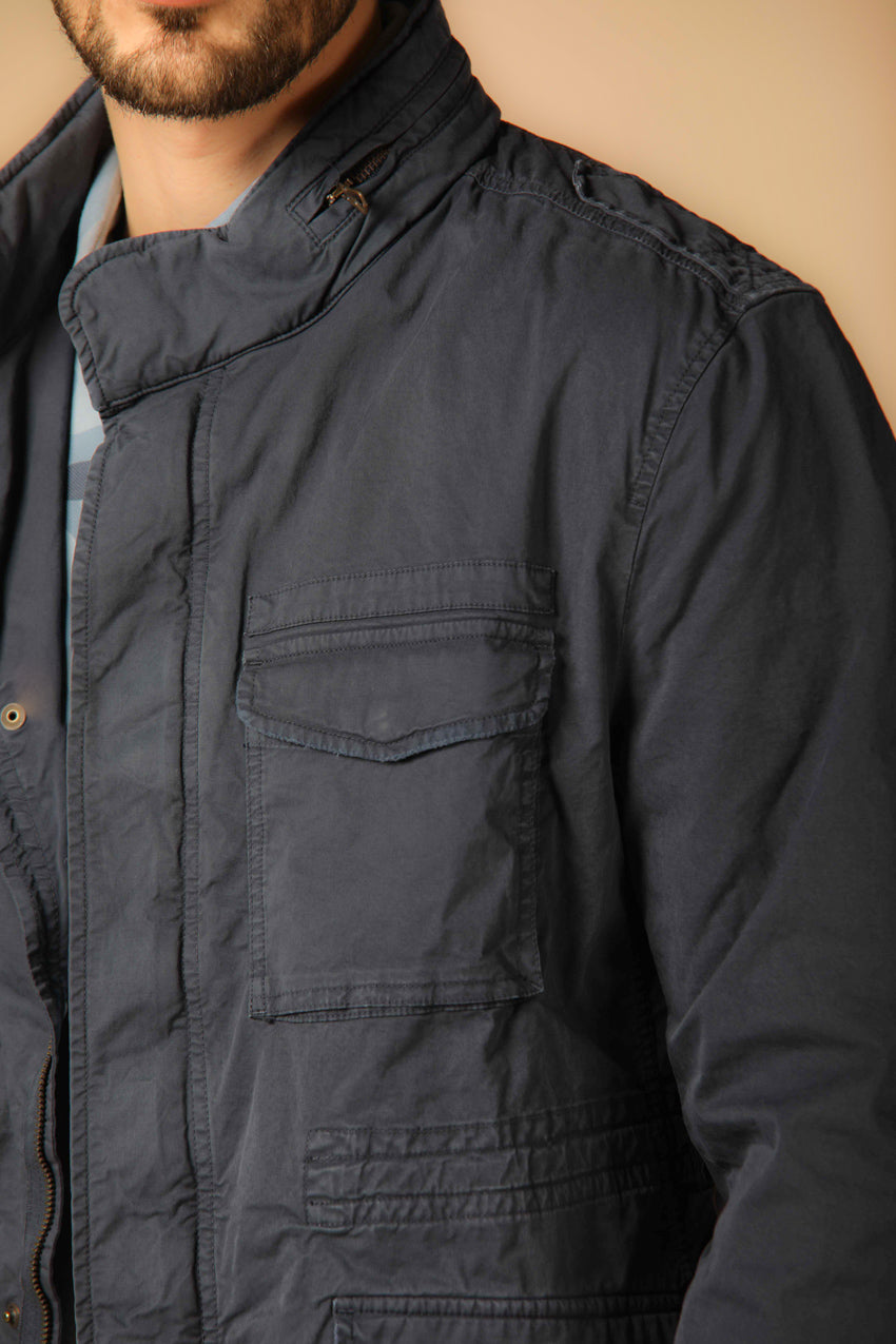 Image 3 de field jacket pour homme modèle M74 en bleu marine, coupe régulière de Mason's