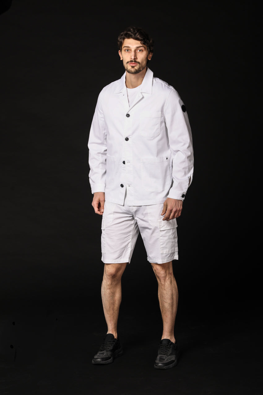 Image 2 of Mason's men's M74 Work model field jacket in white, regular fit