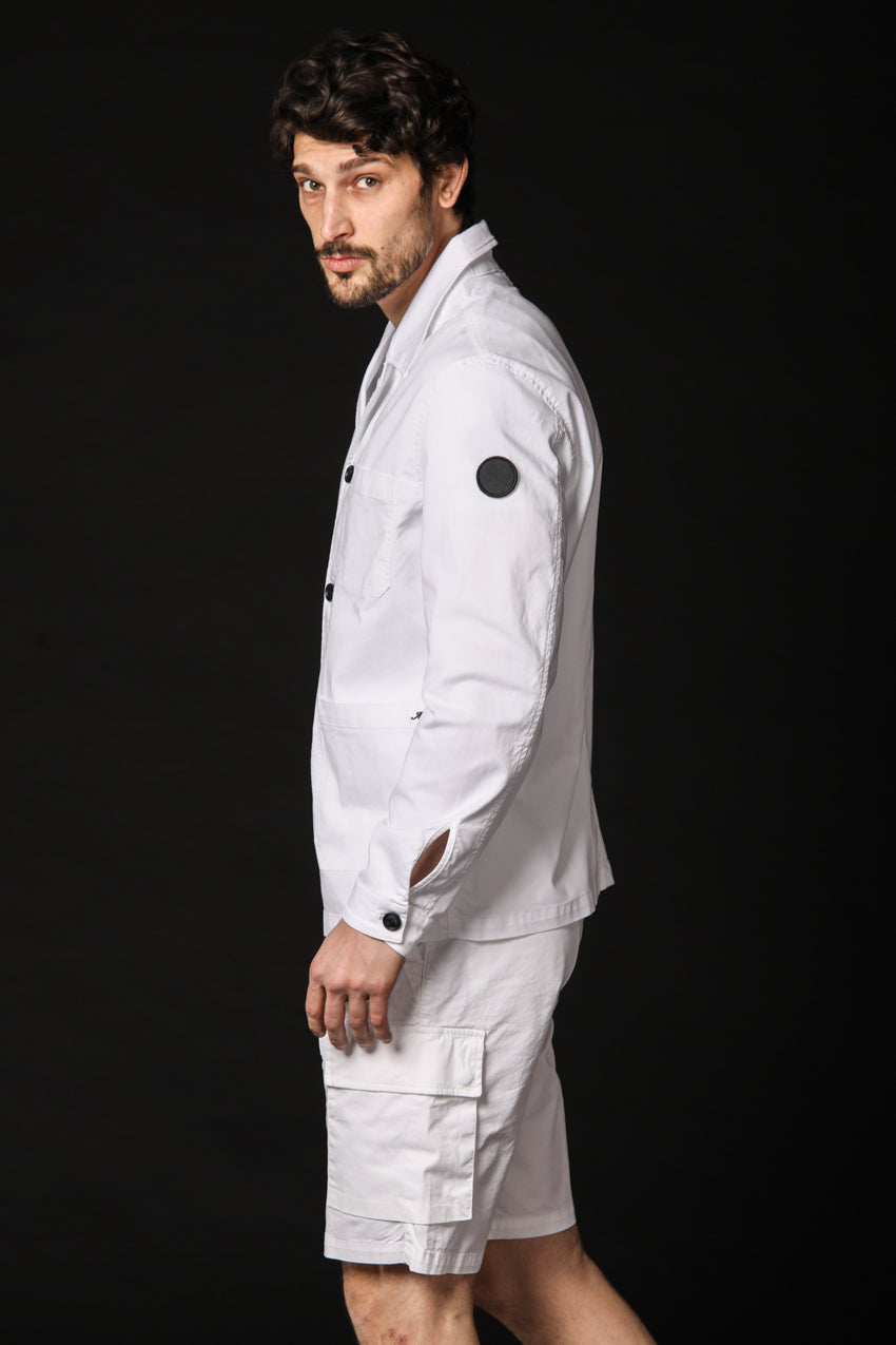 Image 4 of Mason's men's M74 Work model field jacket in white, regular fit