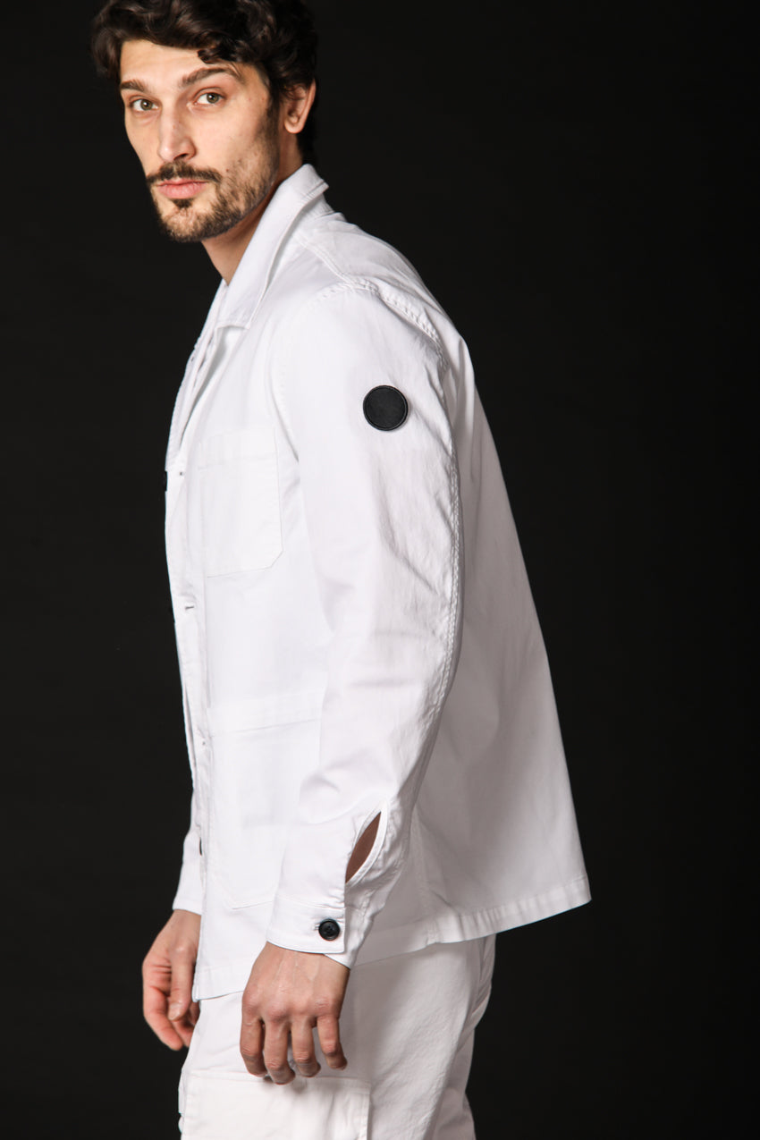 Image 3 of Mason's men's M74 Work model field jacket in white, regular fit