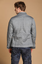 James Men's Overshirt in chevron cotton