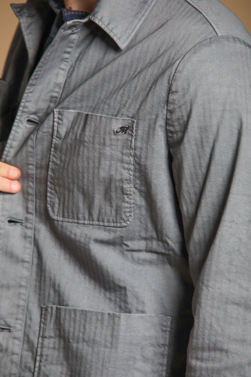 James Men's Overshirt in chevron cotton