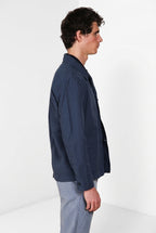 Work chaqueta sobrecamisa hombre en lona oxford ①