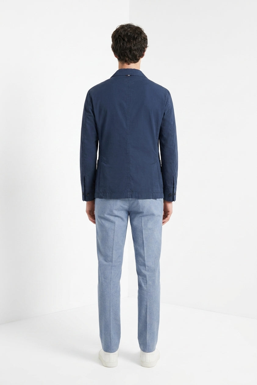 Work chaqueta sobrecamisa hombre en lona oxford ①