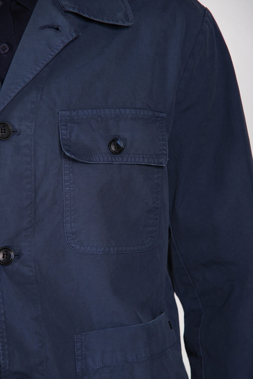 Work chaqueta sobrecamisa hombre en lona oxford ①