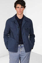 Work chaqueta sobrecamisa hombre en lona oxford ①