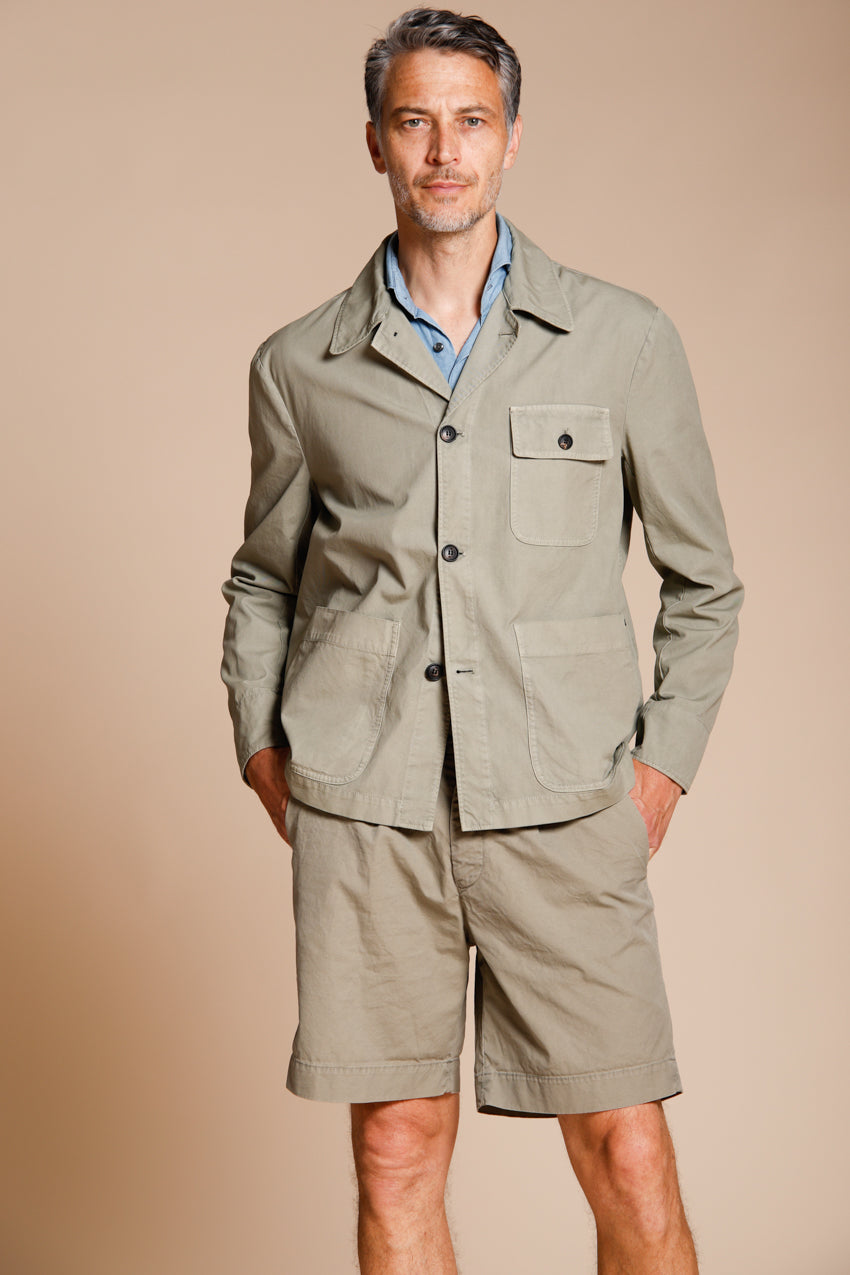 Work Jacke Overshirt Mann aus Canvas Oxford ①