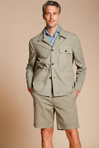 Work Jacket Herren Overshirt aus Canvas Oxford ①