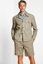 Work veste surchemise homme en toile oxford ①
