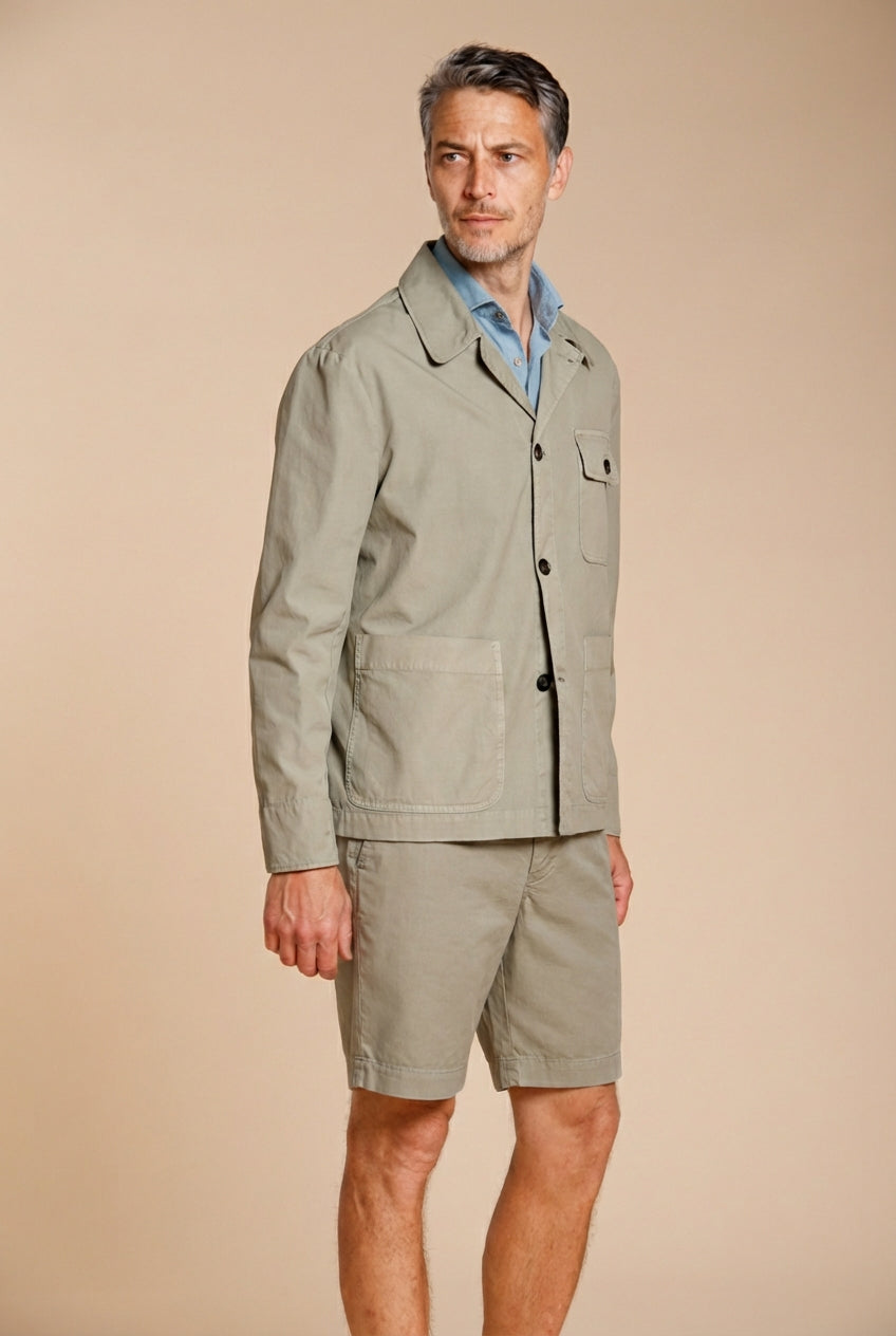 Work Jacket Herren Overshirt aus Canvas Oxford ①