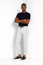 Chile Jogger men's cargo pants in parachute canvas lyocell and cotton extra slim fit