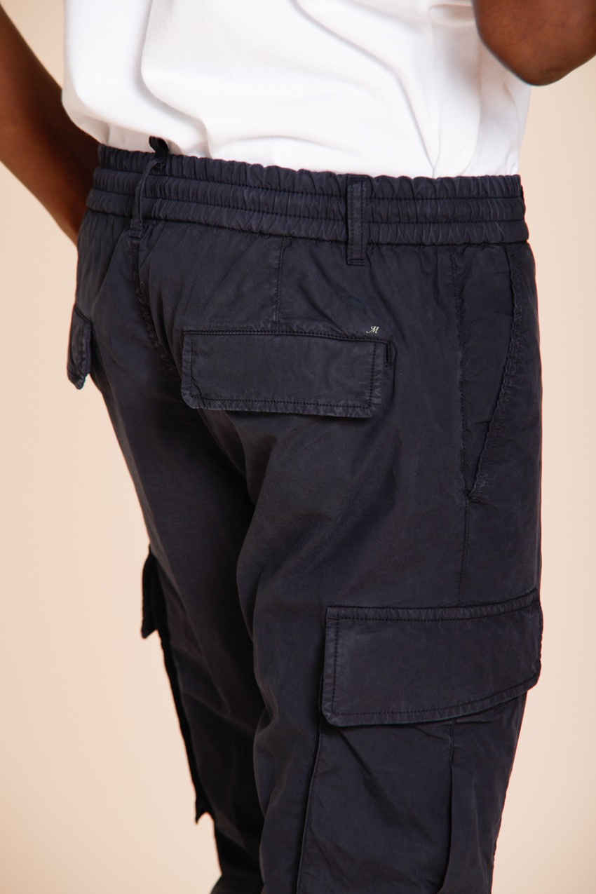 Chile Jogger pantalone cargo uomo in tela paracadute lyocell e cotone extra slim fit